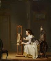 Young Woman at a Loom