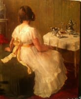 Young Lady At Evening Tea