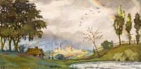 Landscape with Rainbow