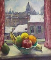 City Window Series: Still Life with Fruit