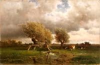 Cows under Trees