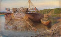 Barge on the River Oka