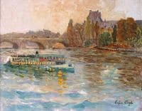 Le Louvre Bateau-mouche sur la Seine