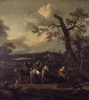Countrymen Halting during a Hunt