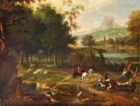 Landscape with Horsemen