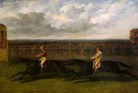 The Flying Dutchman and Voltigeur Running at York, 1851