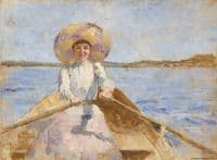Woman Rowing, Sketch