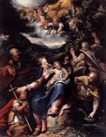 The Holy Family with the Infant St John the Baptist in a Landscape
