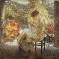 Donna che cuce