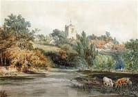 Leathered Surrey, from across the River Mole