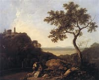 Temple of the Sybil and Campagna at Tivoli