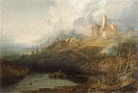 Warkworth Castle, Northumberland - Thunder Storm Approaching at Sun-Set