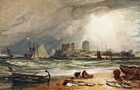 Pembroke Castle, South Wales: Thunder Storm Approaching