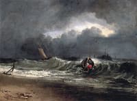 Fishermen upon a Lee-Shore, in Squally Weather