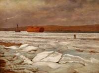 Frozen Harbour Scene