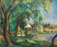 Willows and Bridge