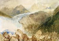 Glacier, and Source of the Arveron, Going up to the Mer de Glace