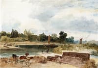 The River Thames with Isleworth Ferry