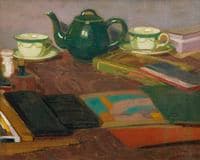 Books and Tea Set