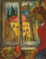 Young Woman in Window