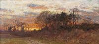 Sunset on a Country Road