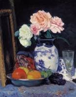 Still Life with Roses and Fruit