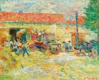 Threshing Wheat
