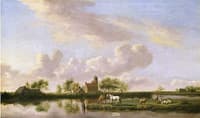 Panoramic River Landscape