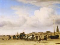 Carriage on the Beach at Scheveningen