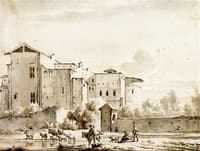 The Church of Quattro Santi Coronati and Adjacent Buildings on Rome