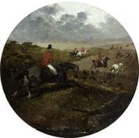 Hounds in Full Cry, Followed by the Field