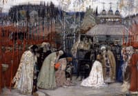 St. Sergius Blessing Prince Dmitry Donskoi Before the Kulikovo Battle