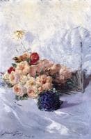 Still Life with Flowers and Fan