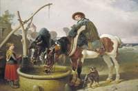 Horses at a Well and Henry Bright