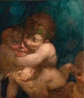 Putti Embracing
