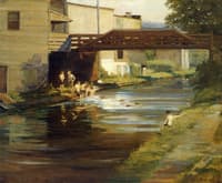 Boys Bathing in the Canal