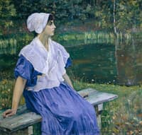 Girl by the Pond