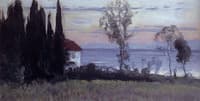 House with Cypress Trees. Sochi