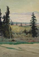 Landscape with Fir Trees