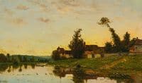 Washerwoman on the Banks of the River