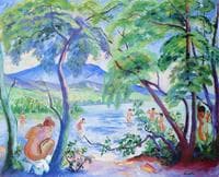 Landscape with Bathers, Colombiier