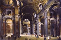 Interior of St Peter's, Rome