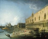 View of the Molo in Venice