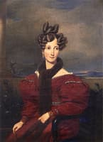 Grand Duchess Sophie of Baden with a Fur Stole