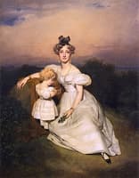 Grand Duchess Sophie of Baden with Prince Wilhelm
