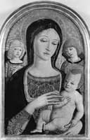 Madonna and Child with Two Angels