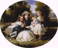 Four Eldest Princesses of Great Britain: Victoria, Princess Royal,Princesses Alice,Helena and Louise