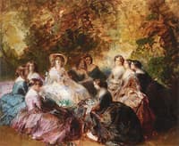Empress Eugénie and Her Ladies-in-Waiting (oil sketch)