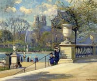 Children in the Luxembourg Gardens, Paris