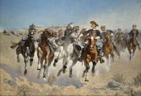 Dismounted: The Fourth Troopers Moving the Led Horses
